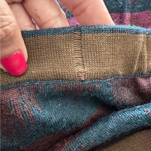 Peruvian Connection Pima cotton/alpaca/silk/wool blend western maxi skirt. Artsy - Picture 8 of 8